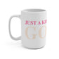 Just a kid listening to Goose - Peach & Pink Mug 15oz