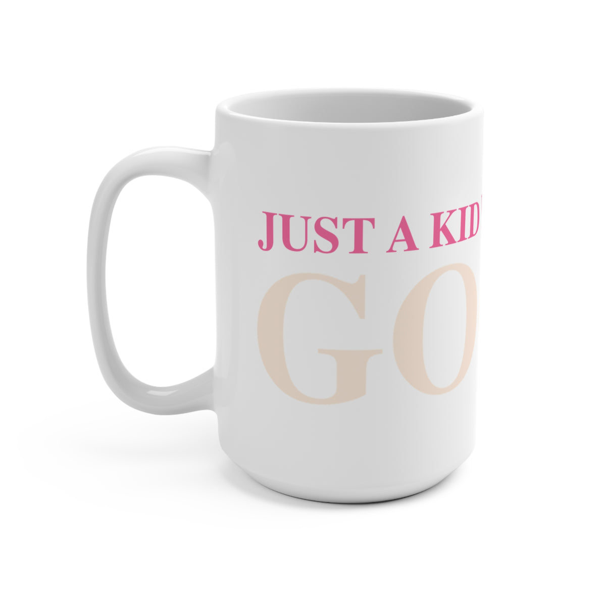 Just a kid listening to Goose - Peach & Pink Mug 15oz