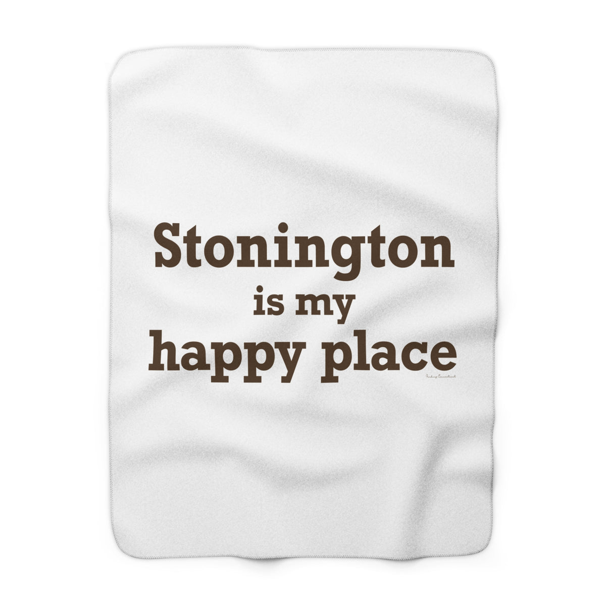 Stonington is My Happy Place Fleece Blanket