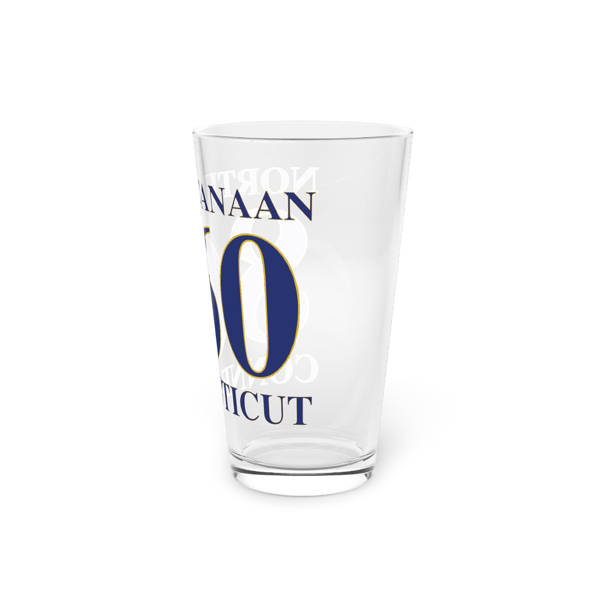 North Canaan 860 Connecticut Pint Glass, 16oz