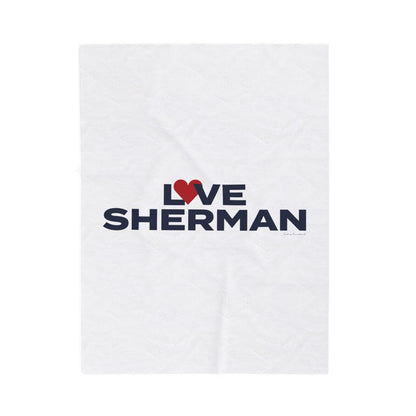 Love Sherman Velveteen Plush Blanket