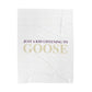 Just a kid listening to Goose  - Cream & Purple Velveteen Plush Blanket