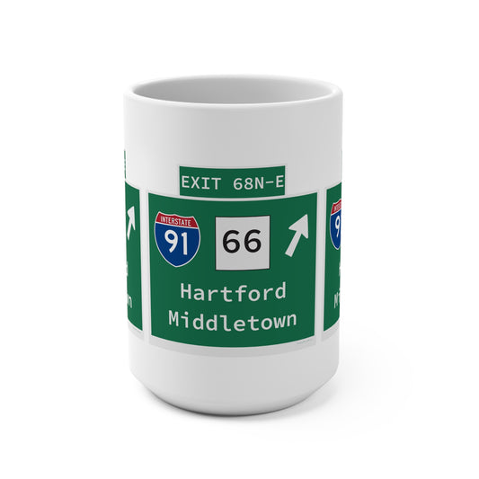 Vintage WCP Exit 68-NE Sign Mug 15oz