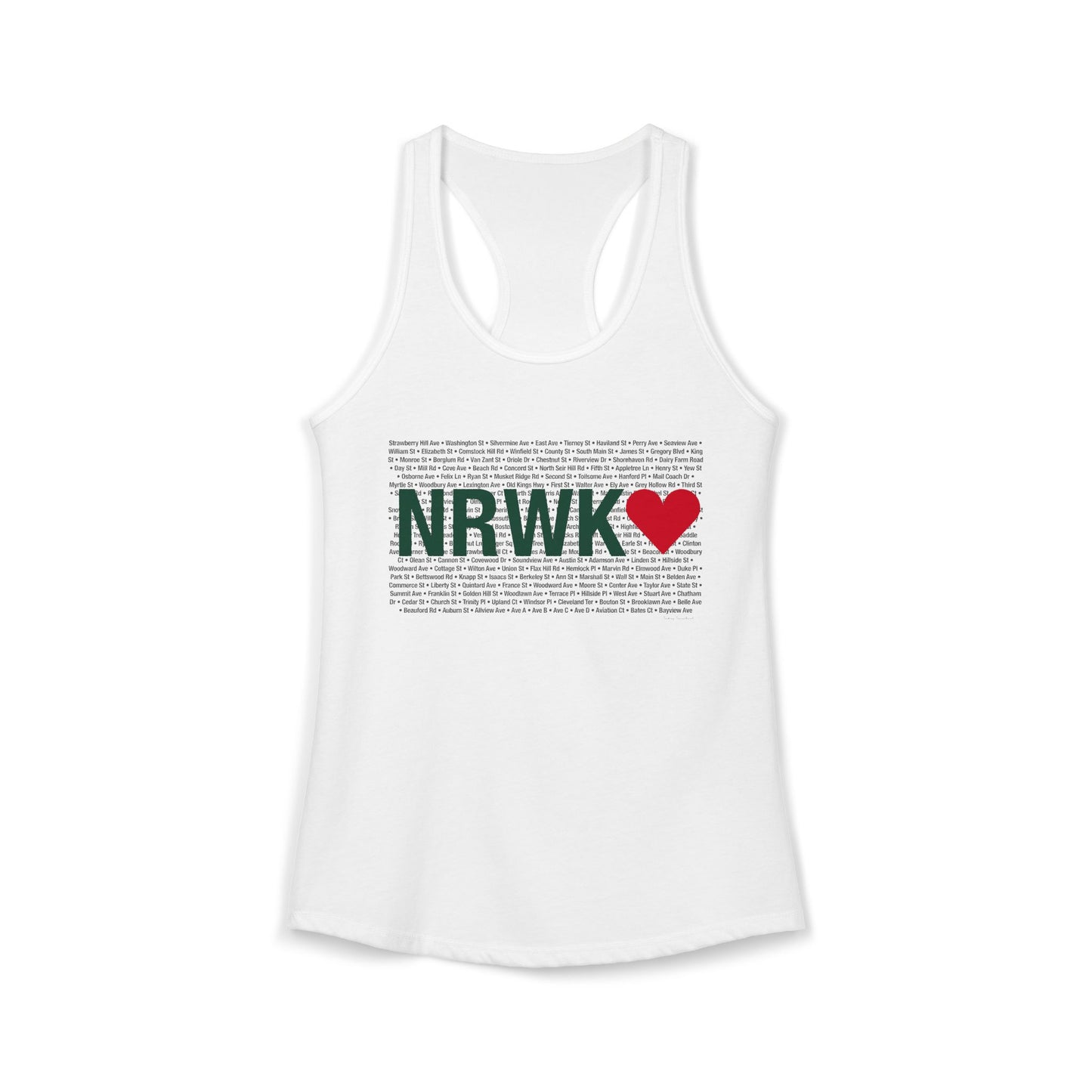 Norwalk Love Women's Ideal Racerback Tank Top