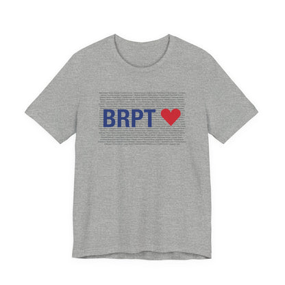 Bridgeport Love Unisex Jersey Short Sleeve T-Shirt
