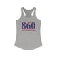860 West Hartford Red White & Blue Women's Ideal Racerback Tank Top