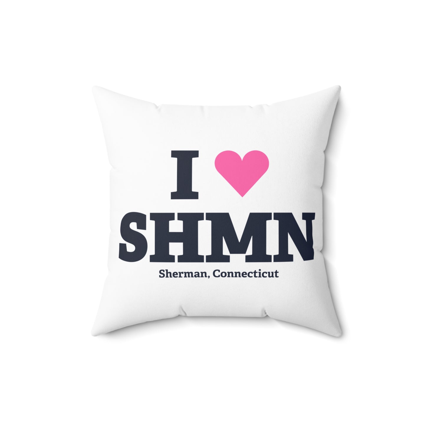 I Heart SHMN Spun Polyester Square Pillow