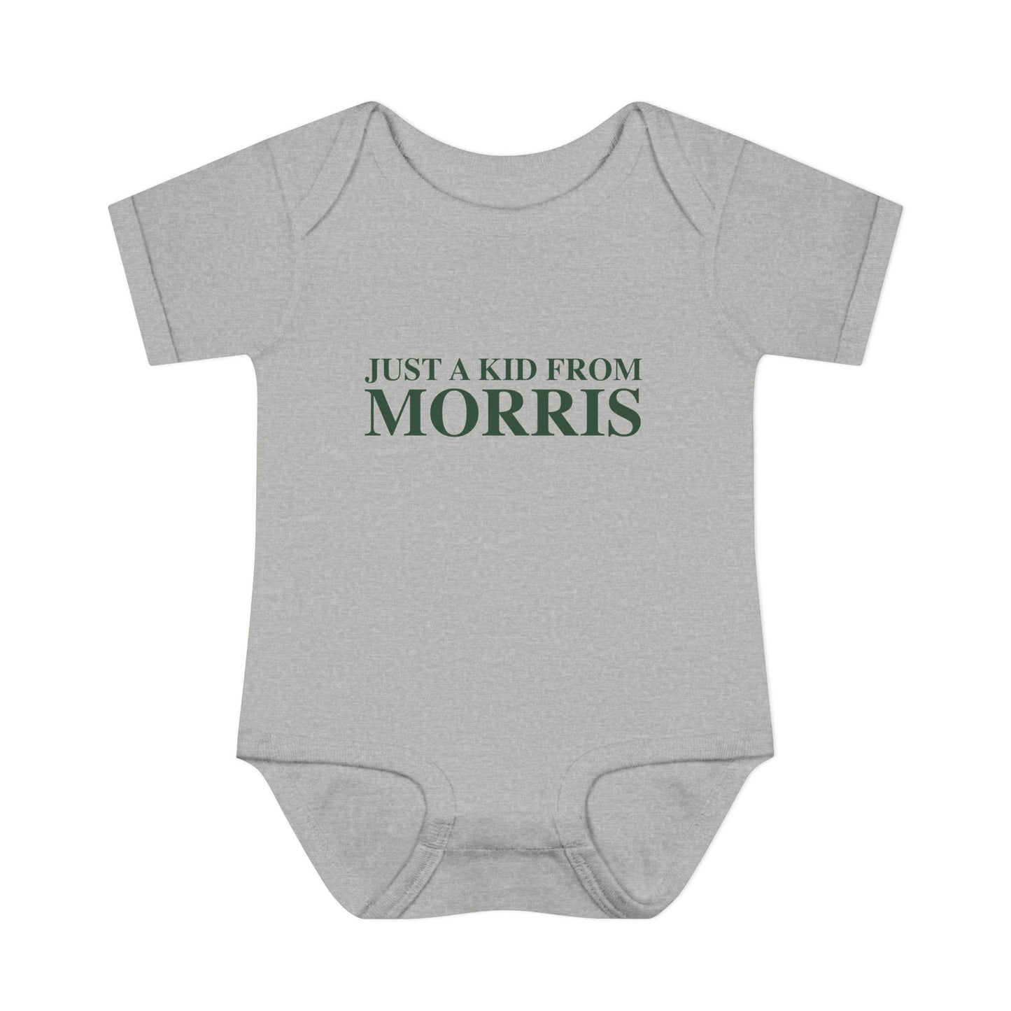 Just a kid from Morris Infant Baby Rib Bodysuit