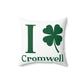 I Clover Cromwell Spun Polyester Square Pillow