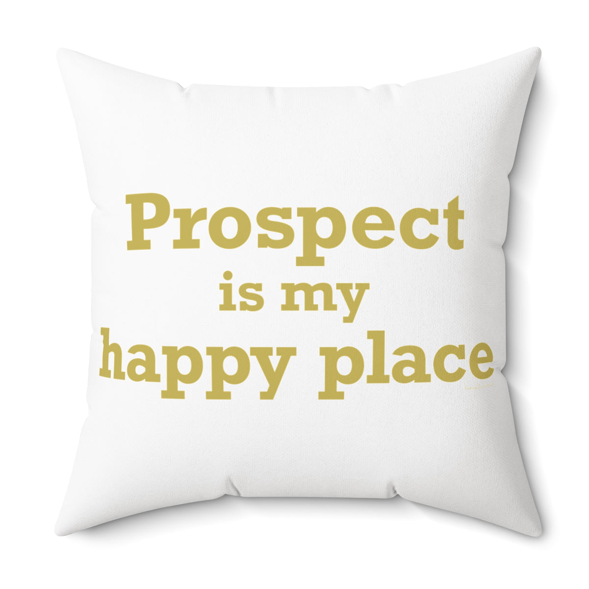Prospect is My Happy Place Polyester Square Pillow