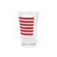 Plainville Connecticut Flag Pint Glass, 16oz