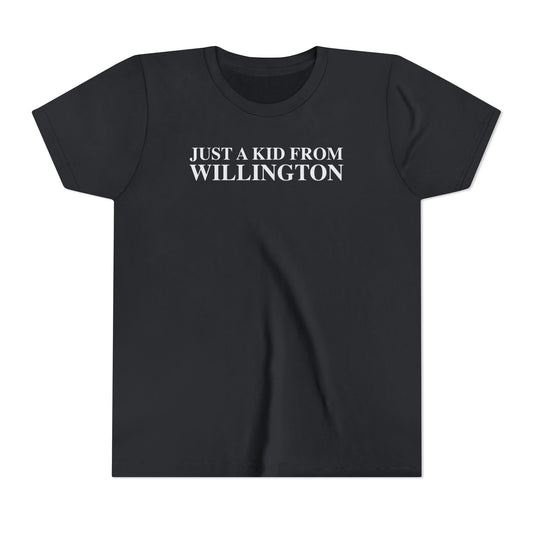 Just a kid from Willington Youth Short Sleeve T-Shirt