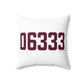 06333 East Lyme Connecticut Zip Code Spun Polyester Square Pillow
