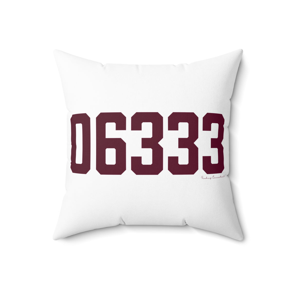 06333 East Lyme Connecticut Zip Code Spun Polyester Square Pillow