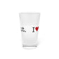 I Heart Connecticut. Pint Glass, 16oz