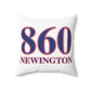 860 Newington Red, White & Blue Spun Polyester Square Pillow