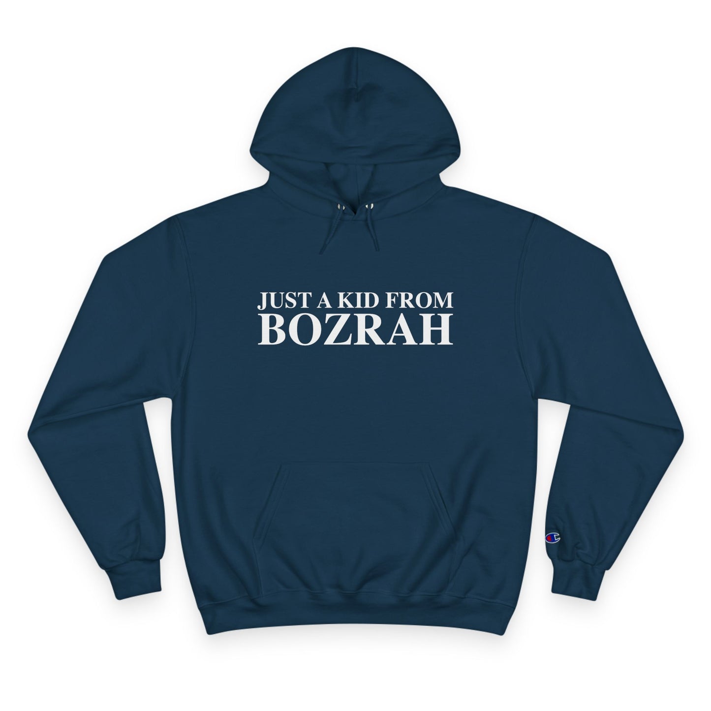 Just a kid from Bozrah Champion Hoodie