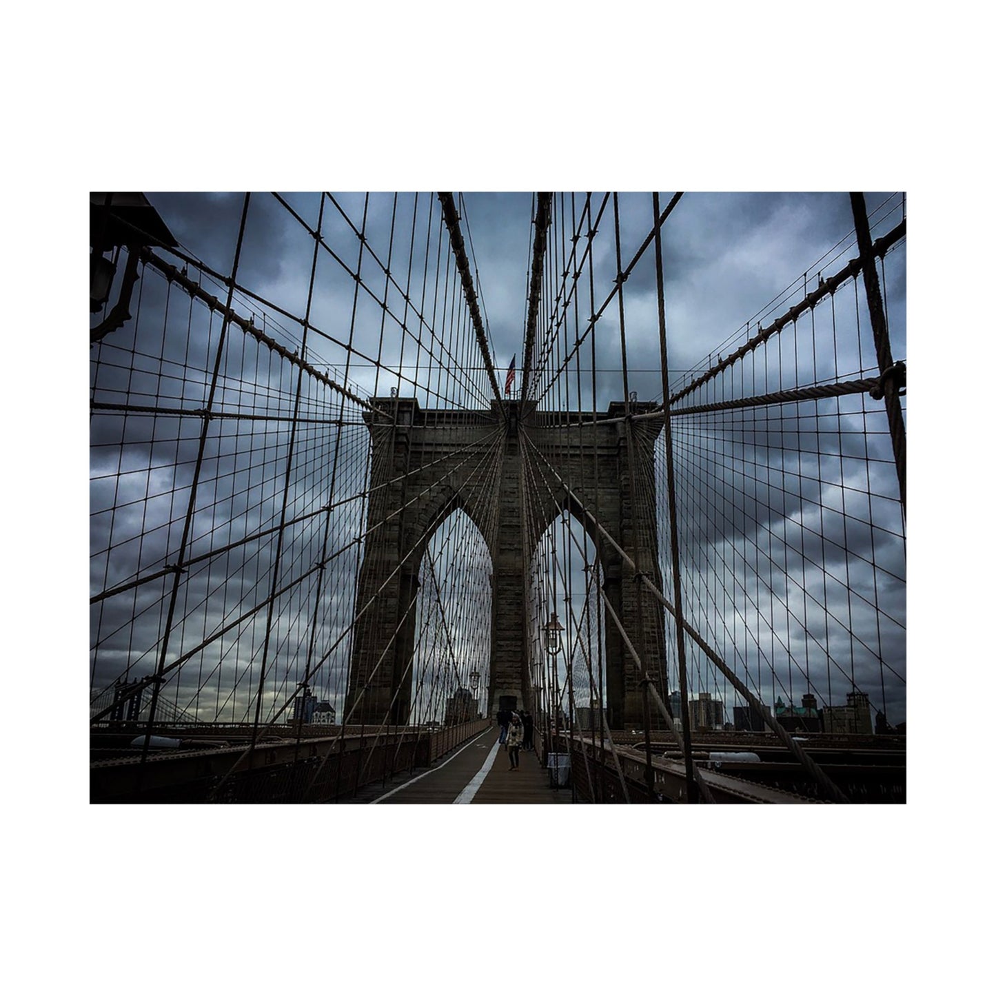 In the middle of the bridge Matte Horizontal Posters