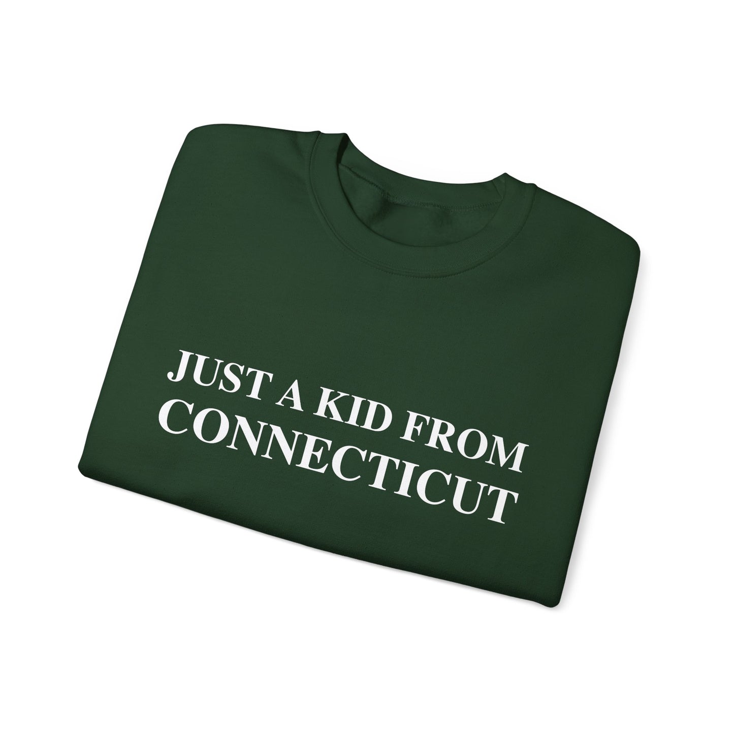 Just a Kid from Connecticut Unisex Heavy Blend™ Crewneck Sweatshirt