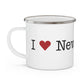 I Heart New Canaan. Enamel Camping Mug