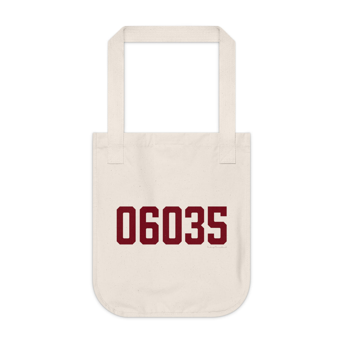 06035 Granby Connecticut Zip Code Organic Canvas Tote Bag
