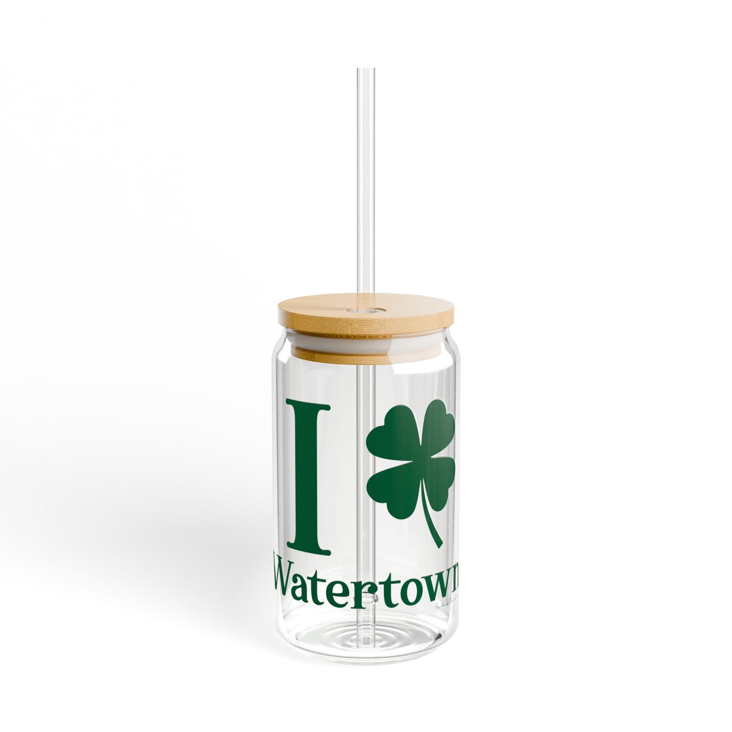 I Clover Watertown Sipper Glass, 16oz