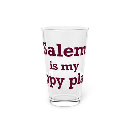 Salem  is My Happy Place Pint Glass, 16oz