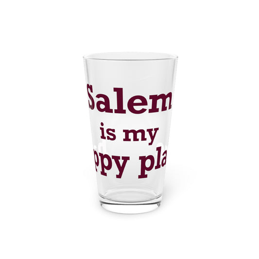 Salem  is My Happy Place Pint Glass, 16oz