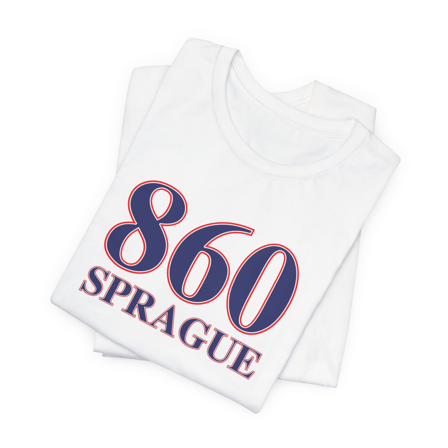 860 Sprague Red White & Blue Unisex Jersey Short Sleeve T-Shirt
