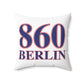 860 Berlin Red, White & Blue Spun Polyester Square Pillow