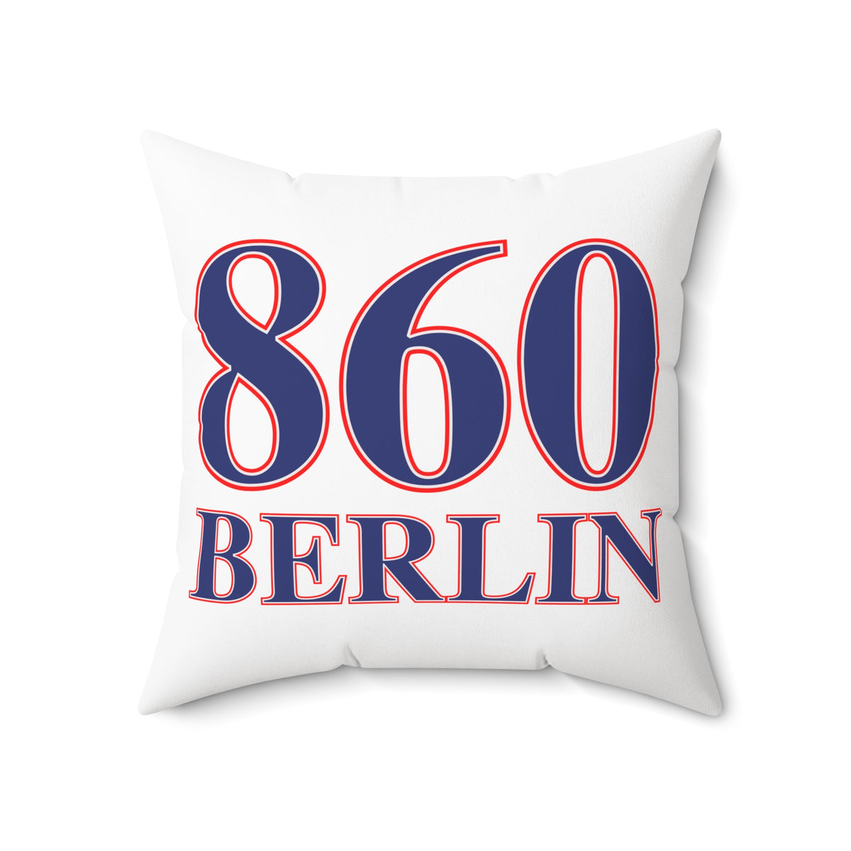 860 Berlin Red, White & Blue Spun Polyester Square Pillow