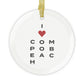 Compo Beach Vision Glass Ornament