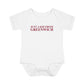 Just a kid from Greenwich Infant Baby Rib Bodysuit