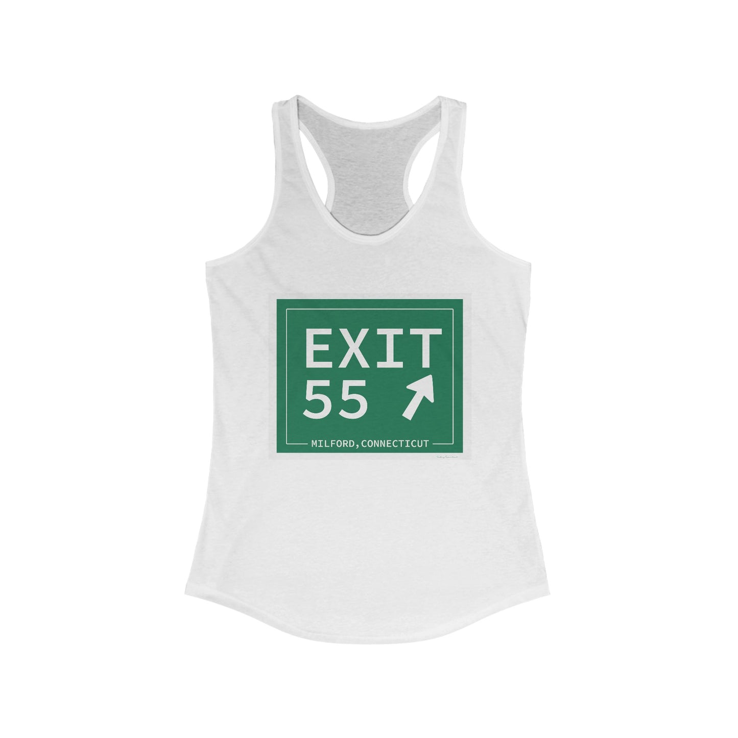 Vintage Exit 55 WCP Sign Women's Ideal Racerback Tank Top