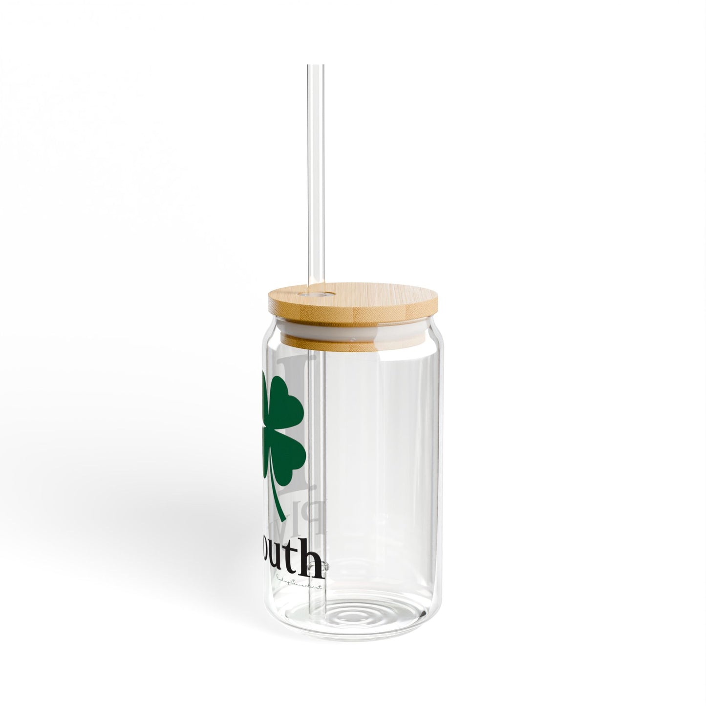 I Clover Plymouth Sipper Glass, 16oz