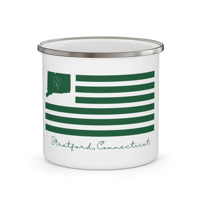 Stratford Connecticut St Patrick’s Day Flag Enamel Camping Mug
