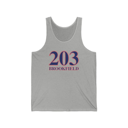 203 Brookfield Red White & Blue Unisex Jersey Tank Top