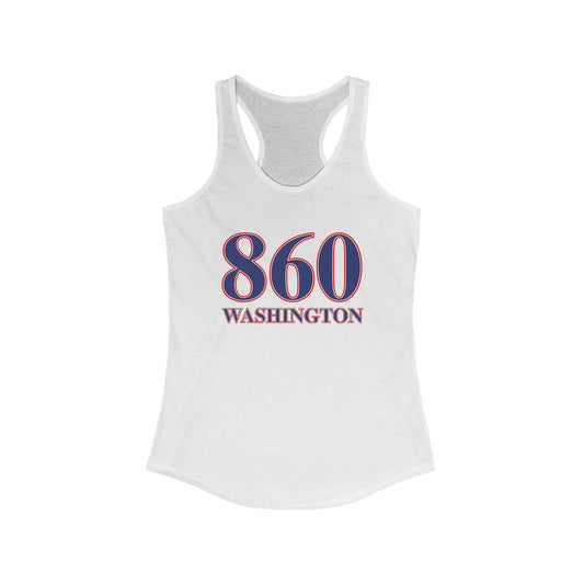 860 Washington Red White & Blue Women's Ideal Racerback Tank Top