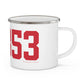 06853 Norwalk Connecticut Zip Code Enamel Camping Mug