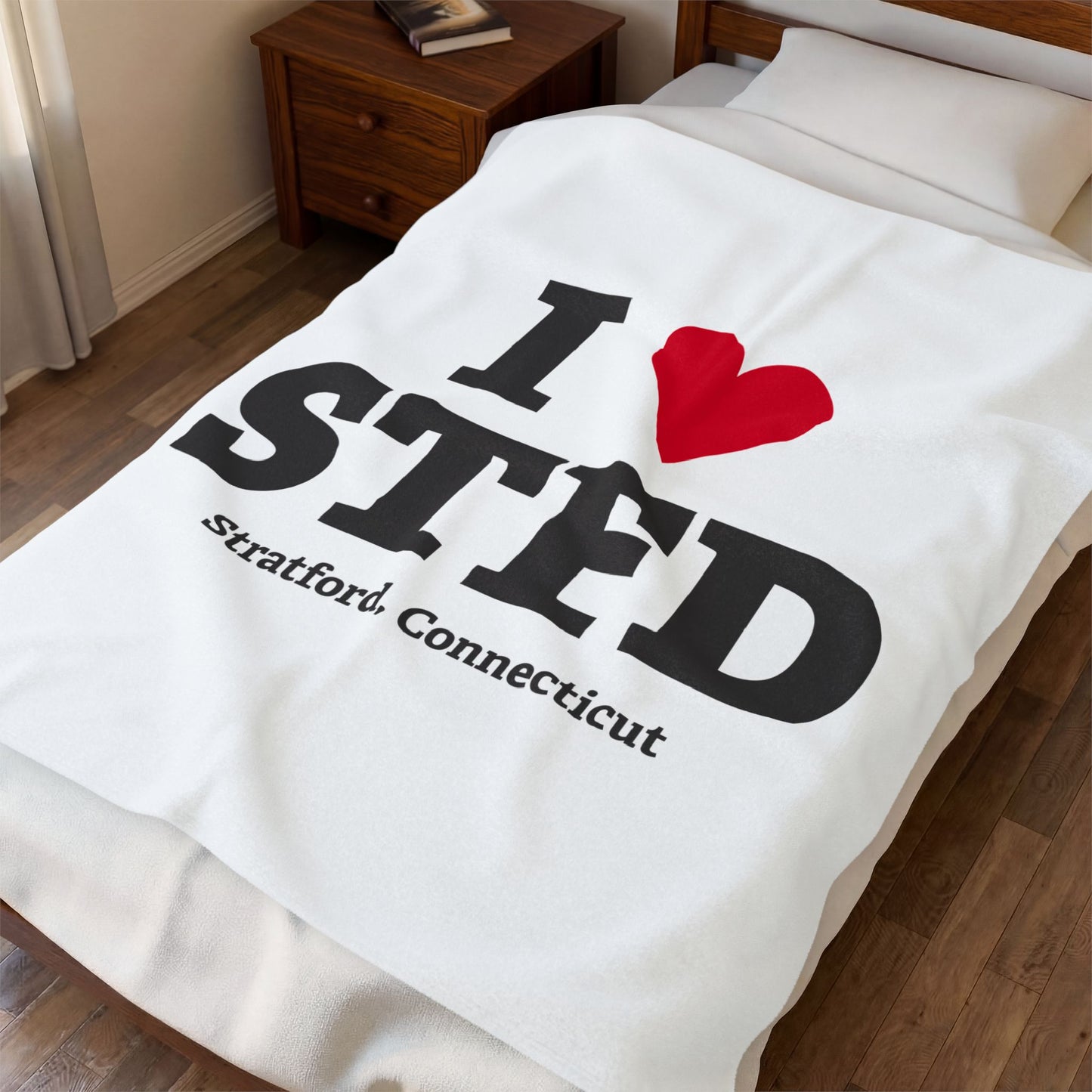 I Heart STFD Velveteen Plush Blanket