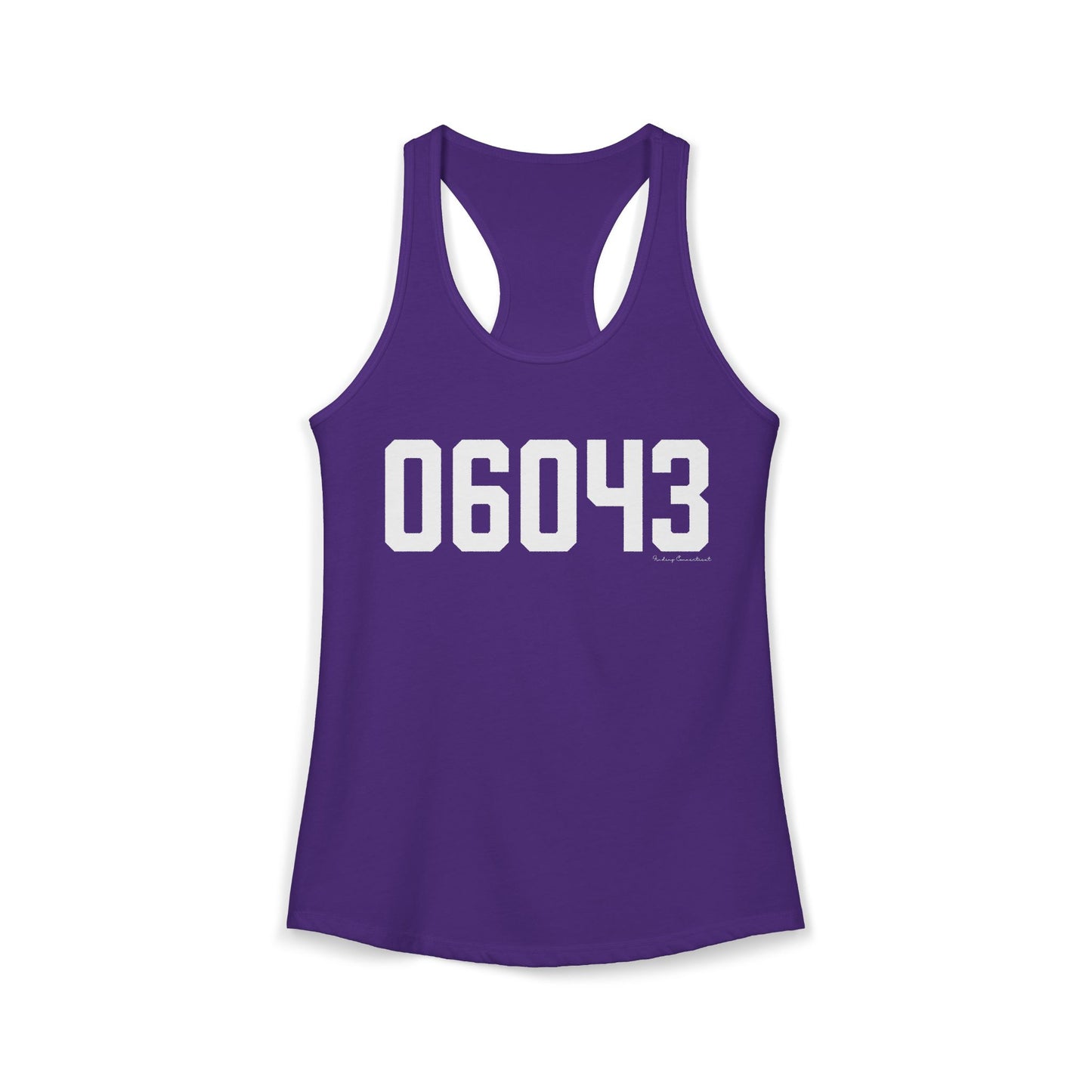 06043 Bolton CT Zip Code Women's Ideal Racerback Tank Top