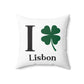 I Clover Lisbon Spun Polyester Square Pillow