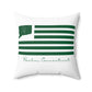 Berlin Connecticut St. Patrick’s Day Flag Spun Polyester Square Pillow