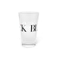 41 Tilt Black Rock Pint Glass, 16oz
