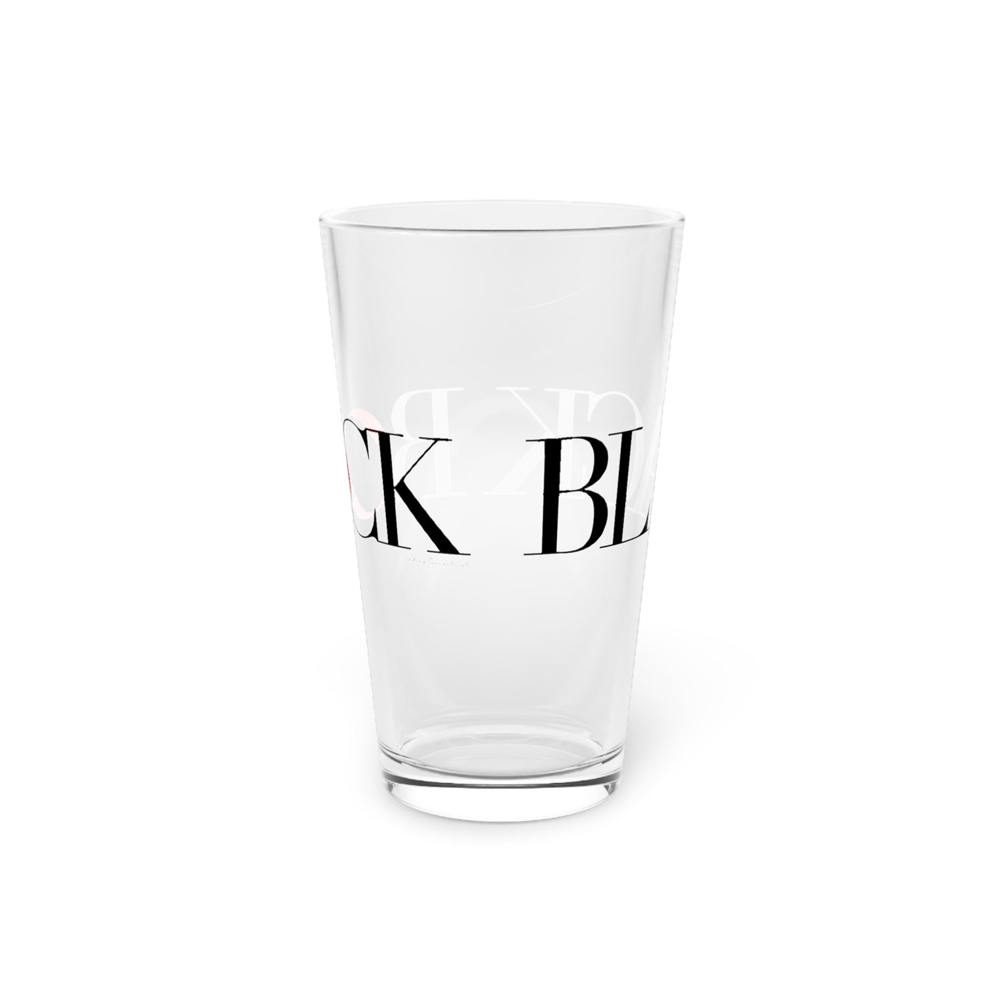 41 Tilt Black Rock Pint Glass, 16oz