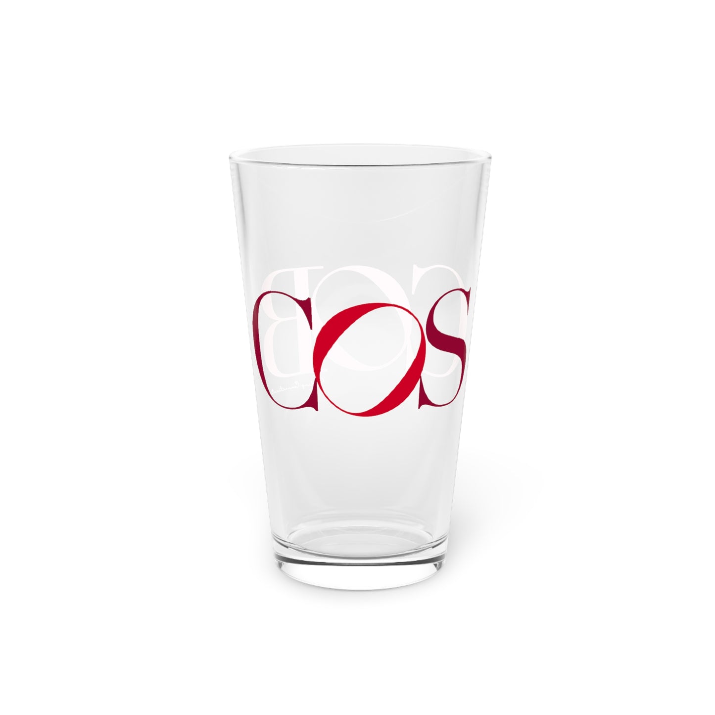 41 Tilt Cos Cob Pint Glass, 16oz