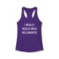 I Really Really Miss Willimantic Women's Ideal Racerback Tank Top