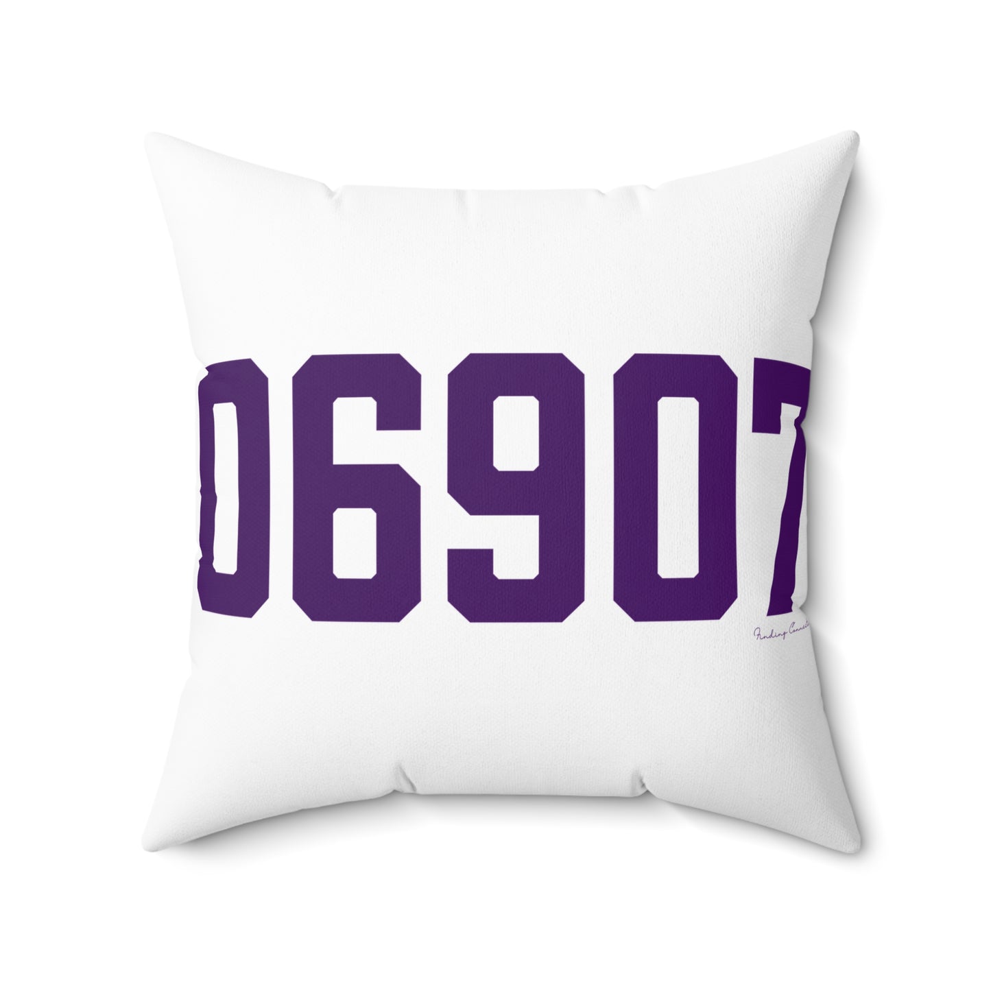 06907 Stamford Connecticut Zip Code Spun Polyester Square Pillow