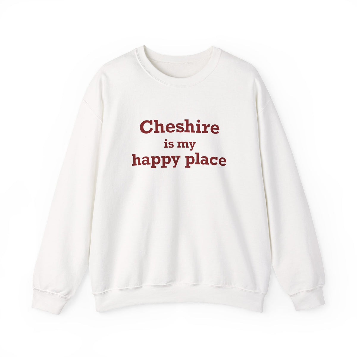 Cheshire is My Happy Place  Unisex Heavy Blend™ Crewneck Sweatshirt