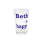 Bethlehem is My Happy Place Pint Glass, 16oz